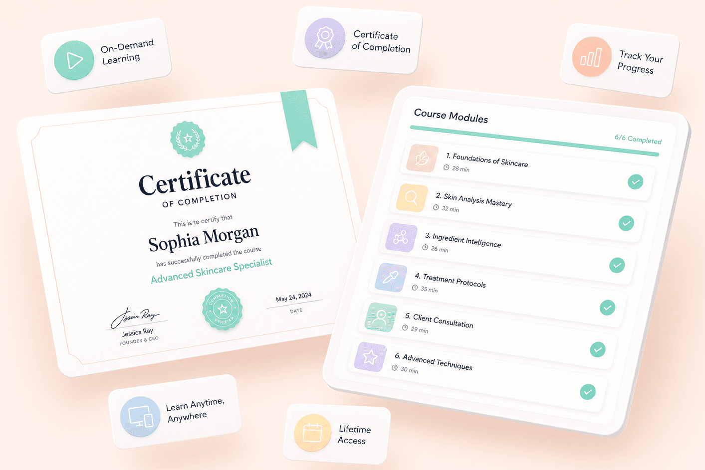 Courses and certificates